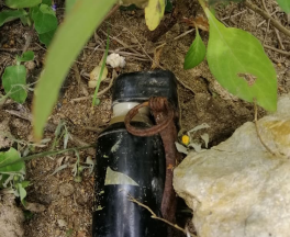 Hand grenade recovered in Batad