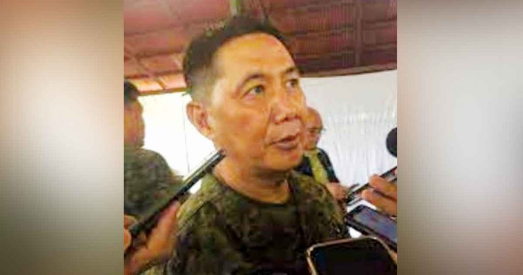 Colonel Michael Samson, the newly-appointed commander of the Philippine Army's 303rd Infantry Brigade, says he is open to resolving the insurgency in Negros Occidental through peaceful means instead of waging a bloody conflict. (Aksyon Radyo-Bacolod photo)  