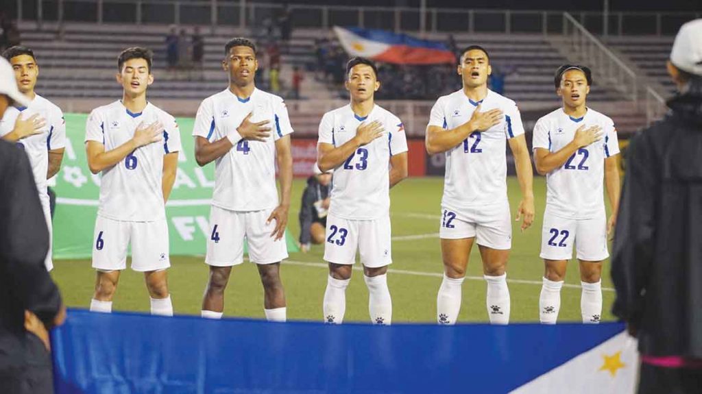 The Philippine Azkals were smothered by Thailand War Elephants in the 2022 AFF Mitsubishi Electric Cup on December 26, 2022. (PFF photo)