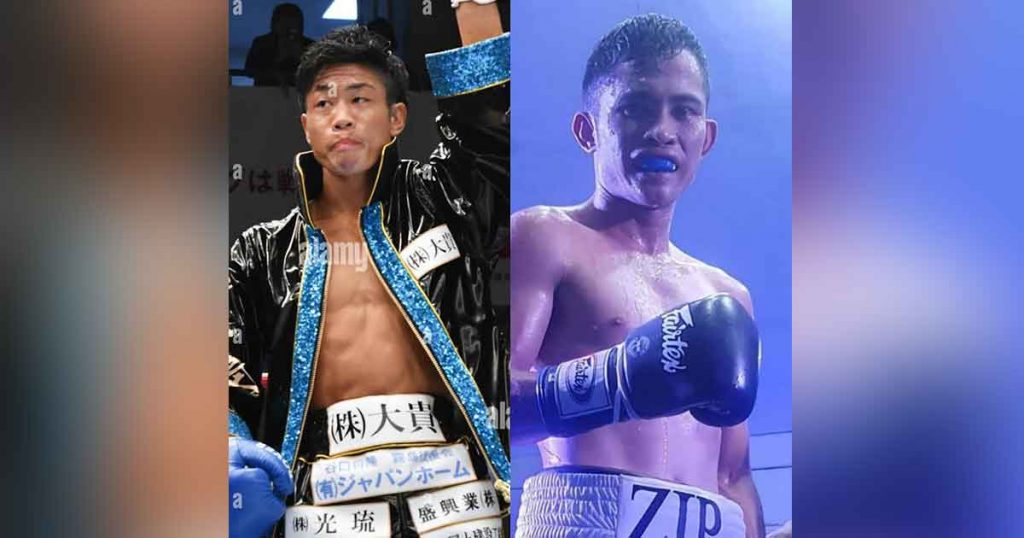 Filipino boxer Melvin Jerusalem (right) will face Japanese Masataka Taniguchi tonight at the Edion Arena in Osaka, Japan. (Photo courtesy of Sanman Promotions)