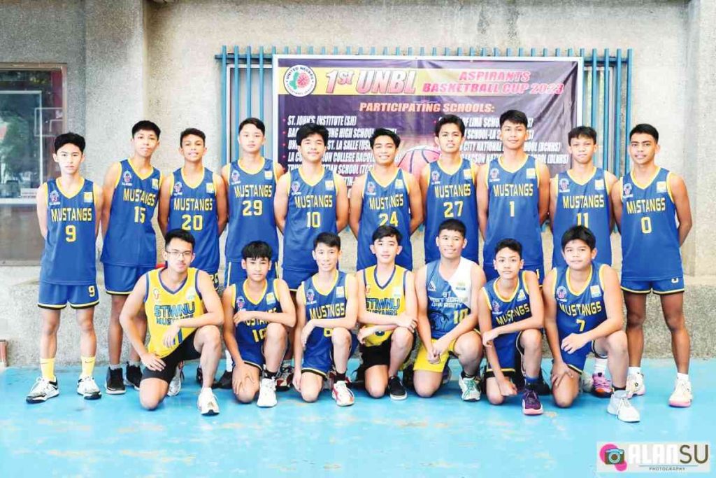 STI-West Negros University team in the 1st United Negros Basketball League Aspirants Basketball Cup (Photo courtesy of Alan Su)