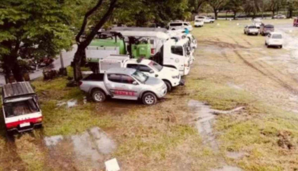 Some of the government vehicles owned by the Bacolod City government during the physical inventory held at the Government Center grounds last month. As of yesterday, February 21, 2023, 122 units out of the total 500 motor vehicles on record have been reported as missing. (Screenshot from Albee Ben)