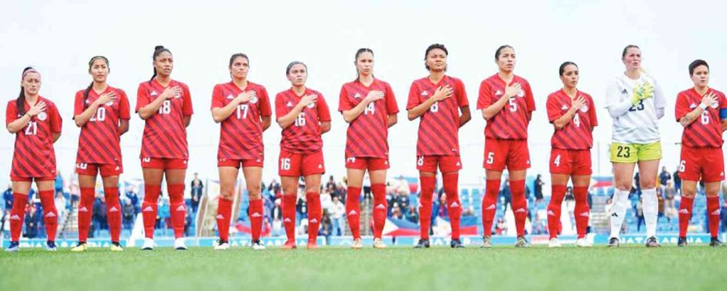 Photo shows the Philippine women's national football team ahead of their match against Scotland in the Pinatar Cup 2023. (PFF/PWNFT photo)Photo shows the Philippine women's national football team ahead of their match against Scotland in the Pinatar Cup 2023. (PFF/PWNFT photo)