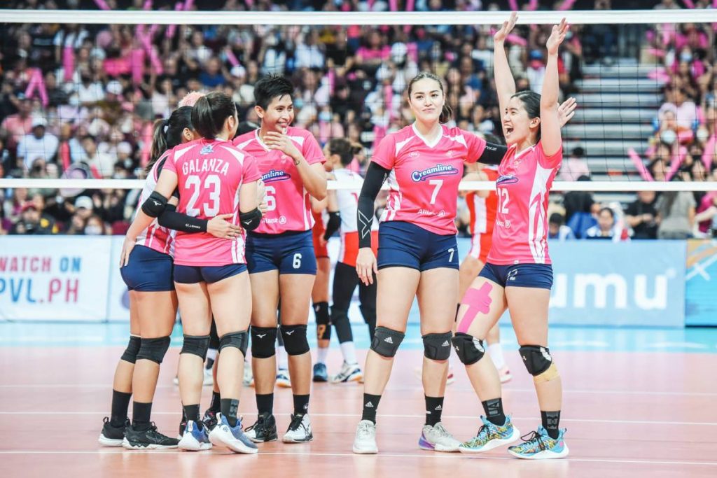 Creamline Cool Smashers celebrates after capturing the 2023 Premier Volleyball League All-Filipino Conference title. (PVL photo)