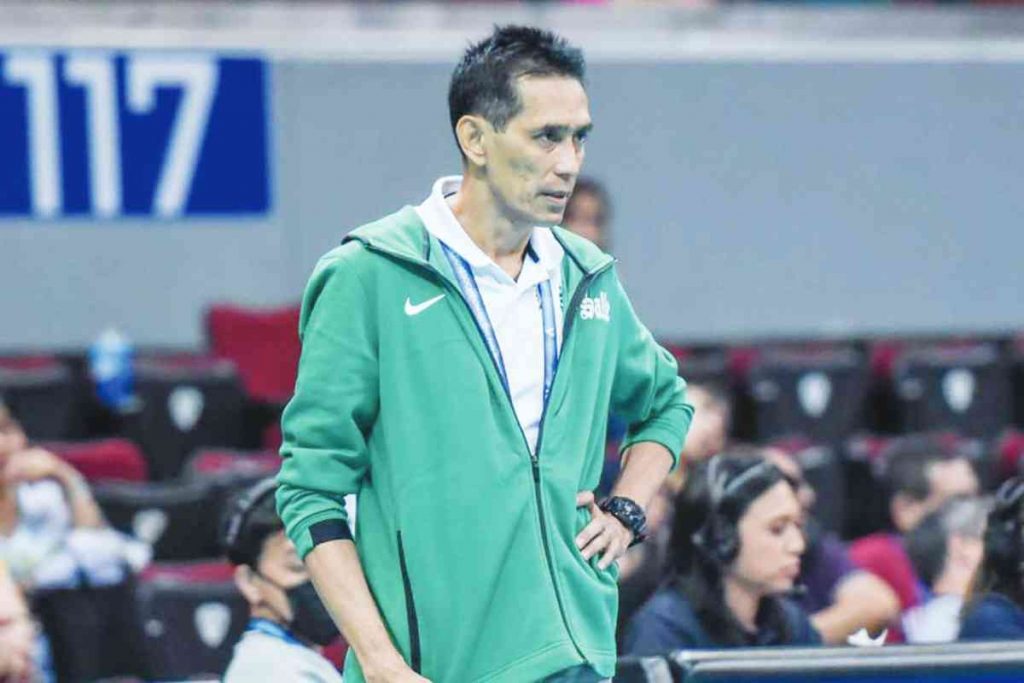 De La Salle Lady Spikers head coach Noel Orcullo (UAAP Media Bureau photo)