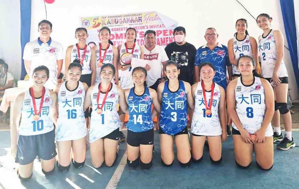 Bacolod Tay Tung High School secondary girls’ volleyball team (Photo courtesy of Jose Montalbo)