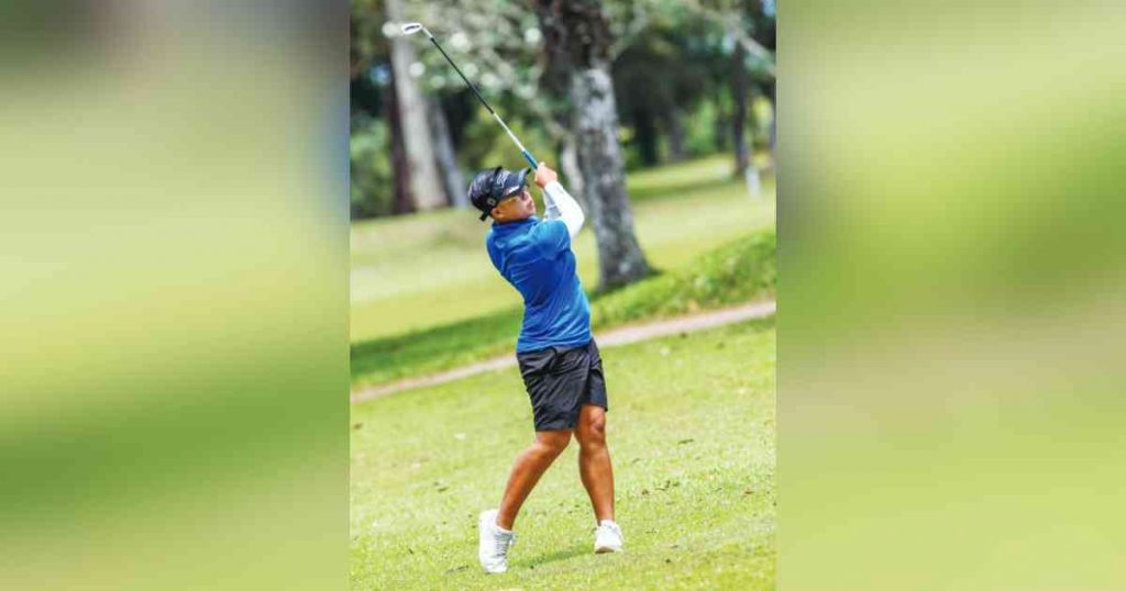 Sarah Ababa took a four-stroke lead after Day 1 of the ICTSI Negros Occidental Golf Classic. (Pilipinas Golf Tour/Handout photo)