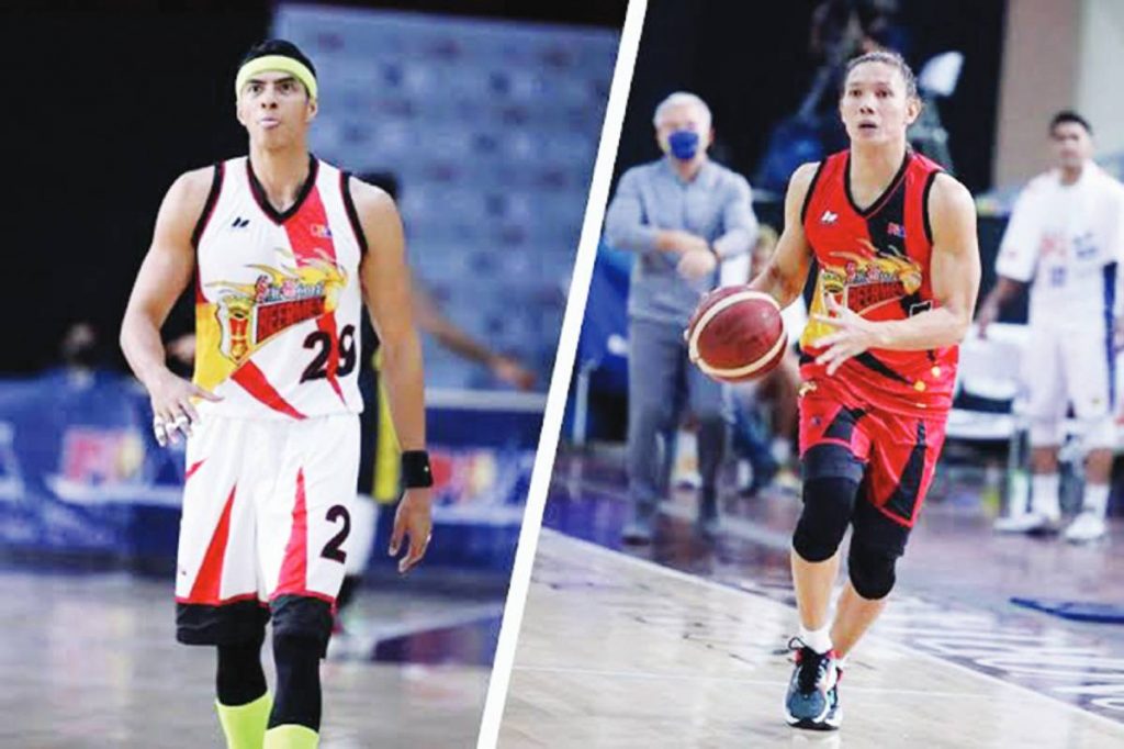 Arwind Santos (left) and Alex Cabagnot are set to rekindle their partnership with Pampanga G Lanterns in the Maharlika Pilipinas Basketball League. (PBA photos)