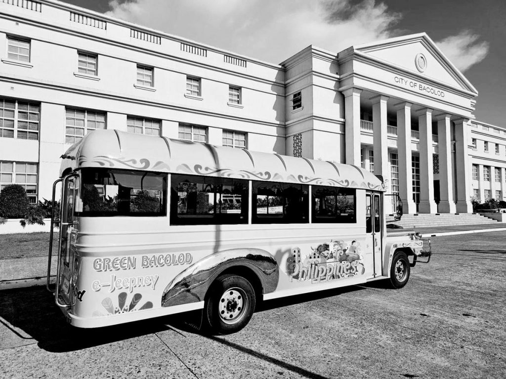 The proposed e-jeepney unit was brought by a China-based company to Bacolod City for a trial run yesterday, May 15, 2023. Three units will be tested by local transport operators to determine the vehicle’s suitability as a means of public transportation for Bacolodnons. (Bacolod City PIO photo)