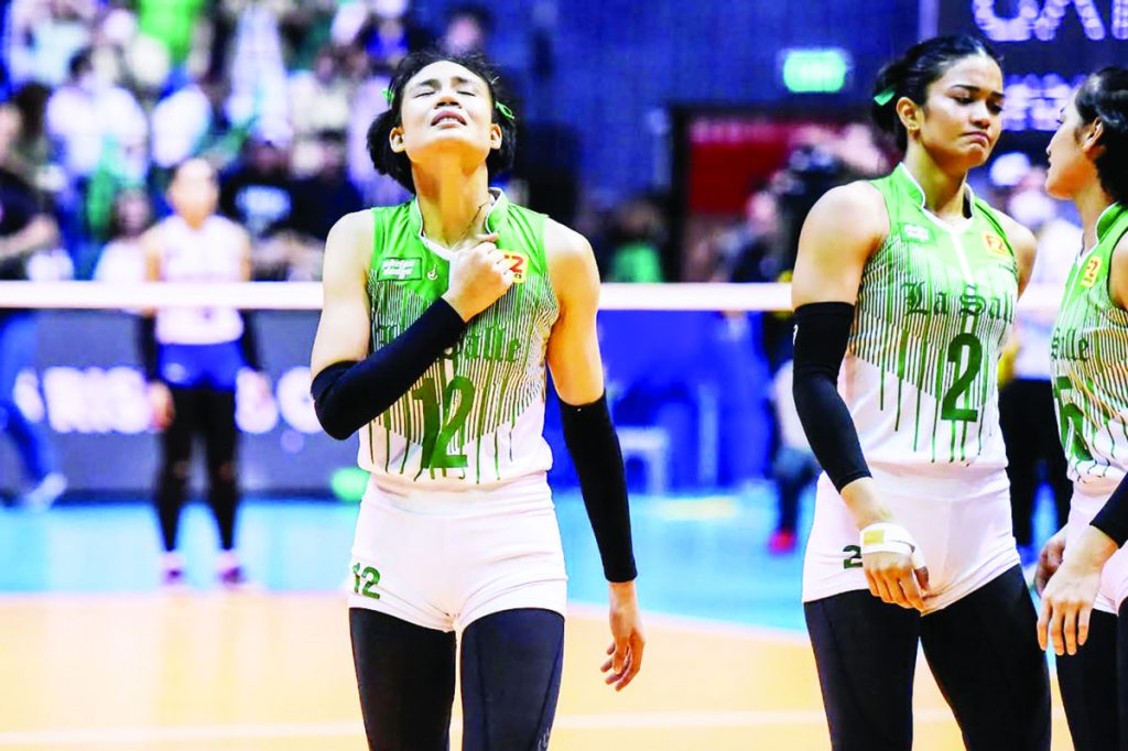 Bacolodnon Angel Canino had another solid game as De La Salle University Lady Spikers moved closer to UAAP Season 85 women’s volleyball title. (UAAP photo)