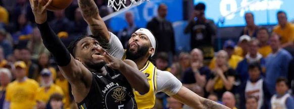 Lakers avert collapse, hold off Warriors in Game 1