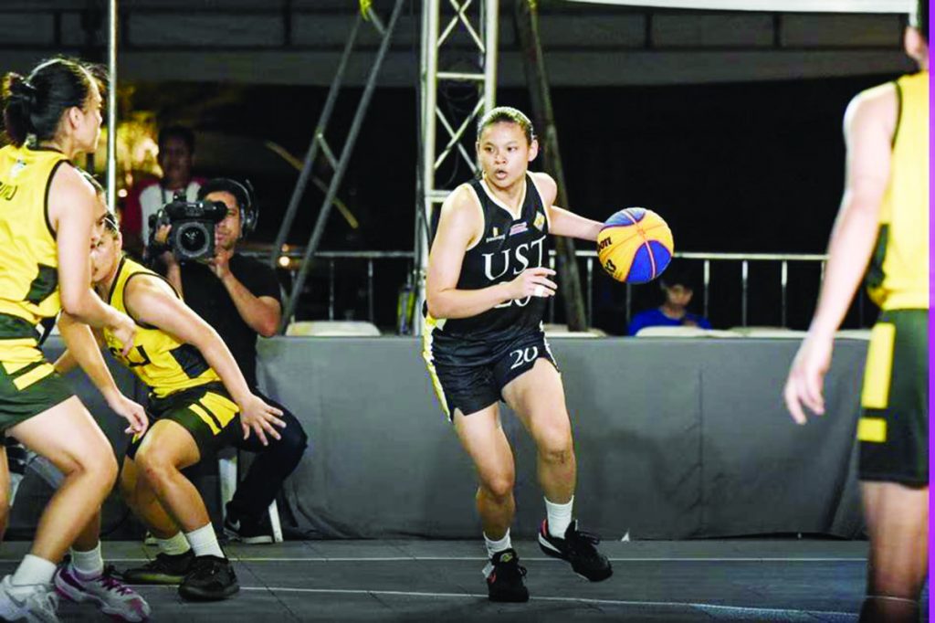 University of Santo Tomas’ Tantoy Ferrer is back at the venue where she suffered a knee injury last year. (UAAP Media photo)