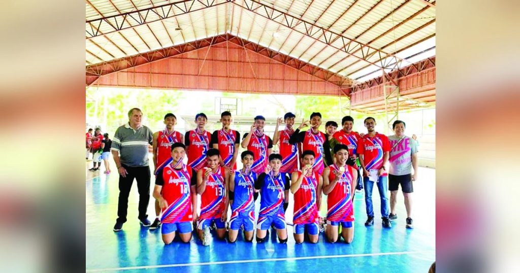 The Negros Occidental secondary boys’ volleyball team will now advance to the pre-Palarong Pambansa tournament. (Photo courtesy of Joel Dumagat)