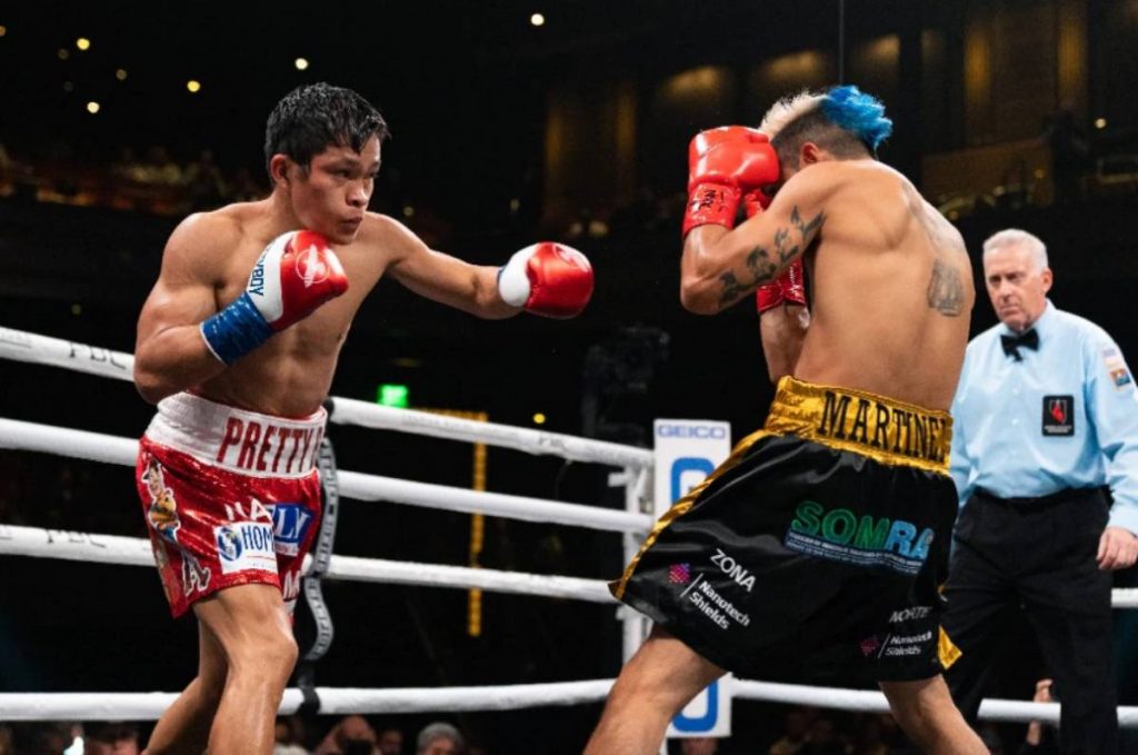 Jerwin Ancajas during his junior bantamweight title clash with Fernando Martinez (Ryan Hafey / Premier Boxing Champions photo)