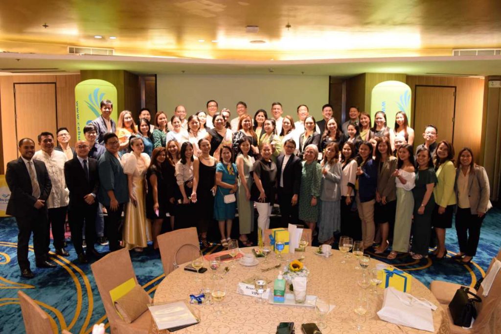 Cebu Pacific officials with the awardees in the 10th CEBBIZ Awards during the awarding ceremony on May 10, 2023 at Dusit Thani Manila. 