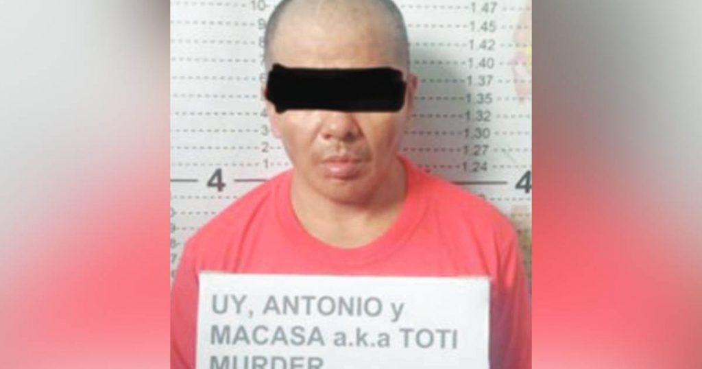 A mugshot of 49-year-old Antonio Macasa Uy, the number one most wanted person on the list of Bacolod City Police Office, who was arrested by city police operatives in Barangay 2 on Wednesday afternoon, June 14, 2023. Facing a murder case, he was issued a warrant of arrest by Presiding Judge Phoebe Gargantiel-Balbin of the Regional Trial Court Branch 45 on August 31, 2022. (Bacolod City Police Office photo)