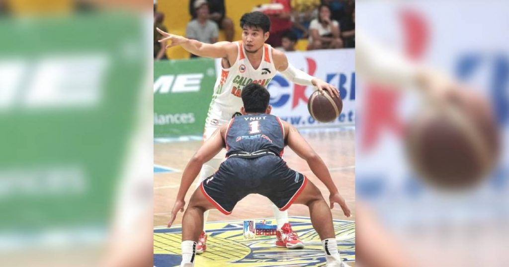 Bacolodnon Jeramer Cabanag, playing for Caloocan Batang Kankaloo, broke the hearts of Negros Muscovados with a game-winning triple. (MPBL photo)