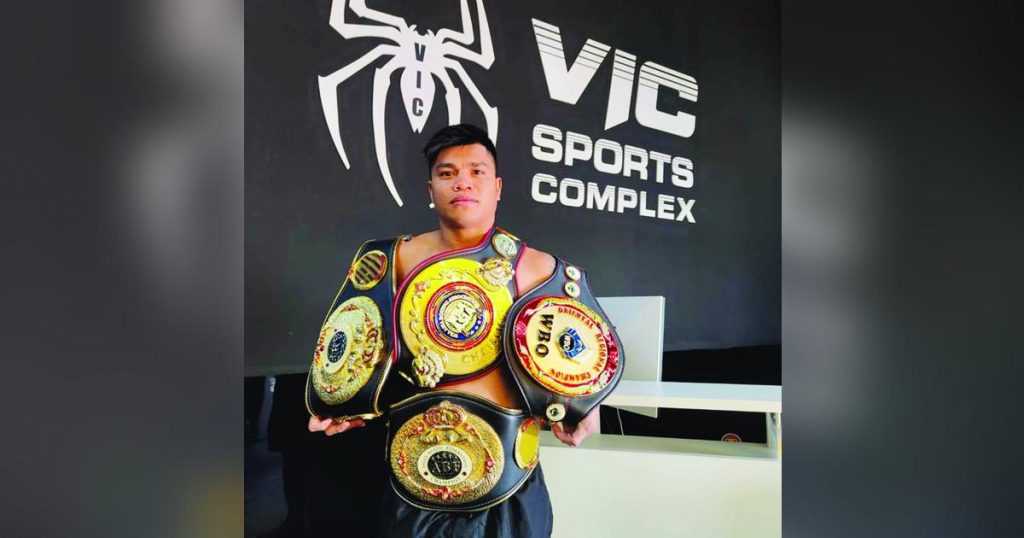 Negrense Joepher Montaño defended his World Boxing Organization Oriental welterweight belt after a sixth round stoppage victory over Pakistani fighter Muhammad Bilal. (Facebook photo)