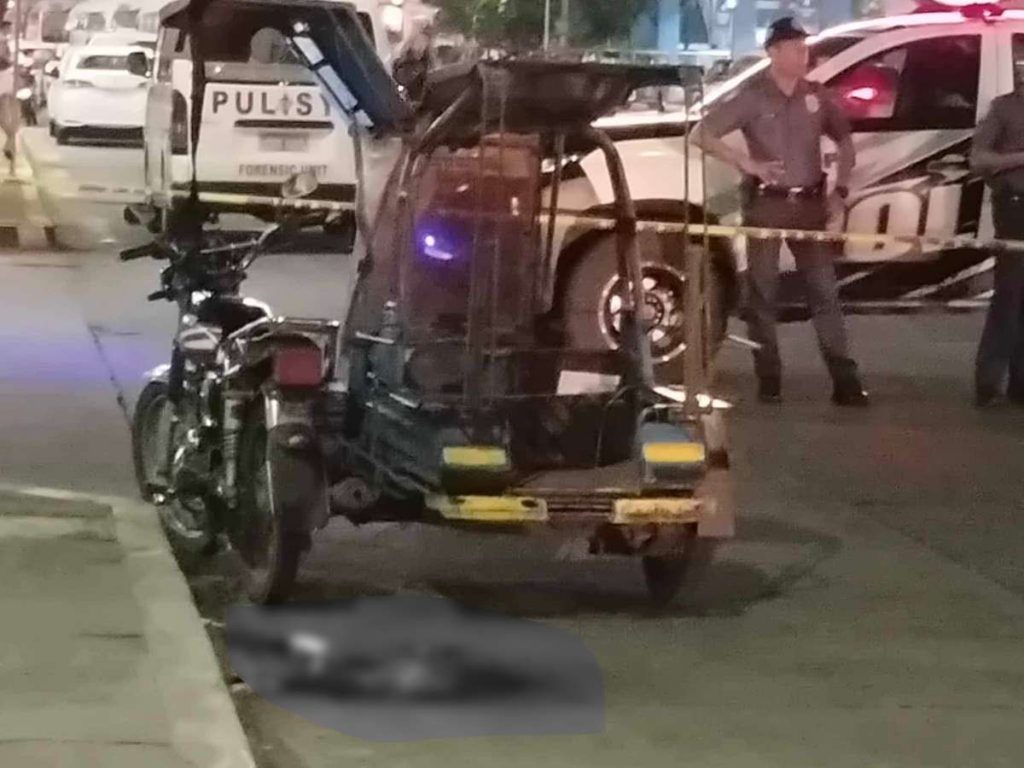 The victim was on his tricycle when he was shot by a lone motorcycle-riding gunman along Rizal Street in Bacolod City. (Brigada News FM 103.1 Bacolod)