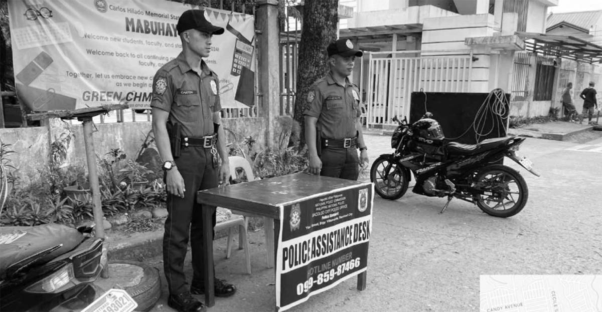 The Bacolod City Police Office has launched the Bacolod Police Public Assistance Desk, which aims to reinforce police presence across the city while deterring street crimes. (96.7 XFM Bacolod photo)