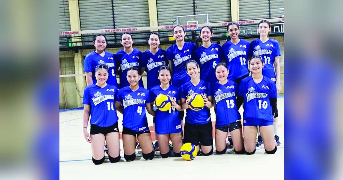 Bacolod Tay Tung High School Thunderbolts won the women's volleyball category of the 52nd Araw ng Probinsya sa Siquijor Open Tournament. (Jose Montalbo photo)