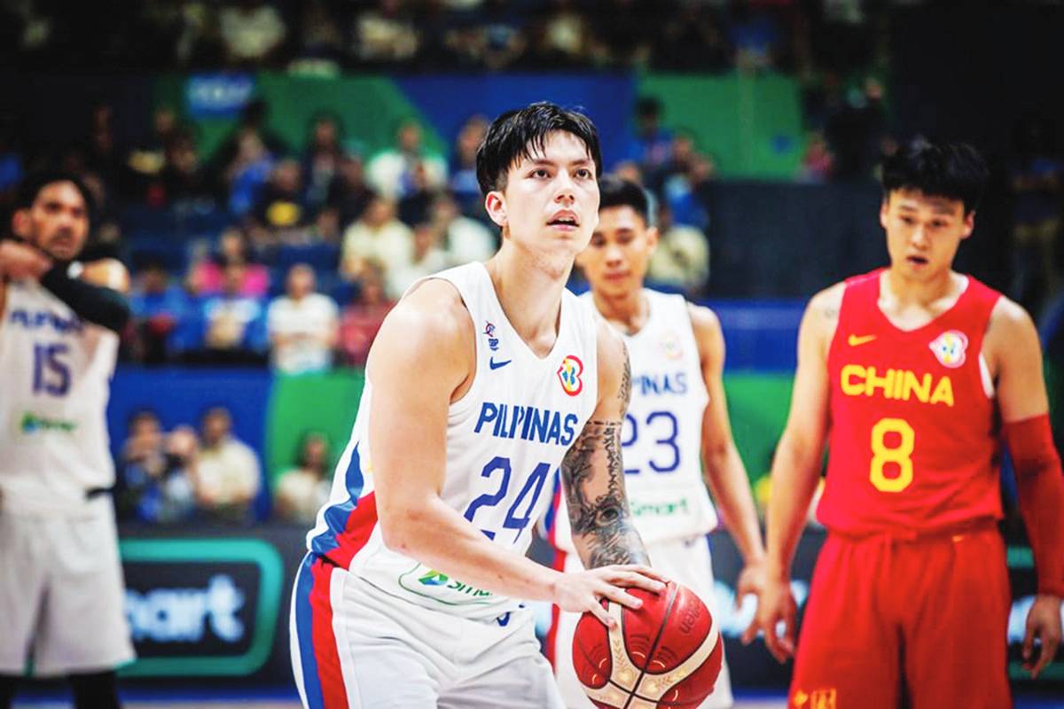 Dwight Ramos during Gilas Pilipinas' game against China on Saturday, September 2, 2023. (FIBA photo)