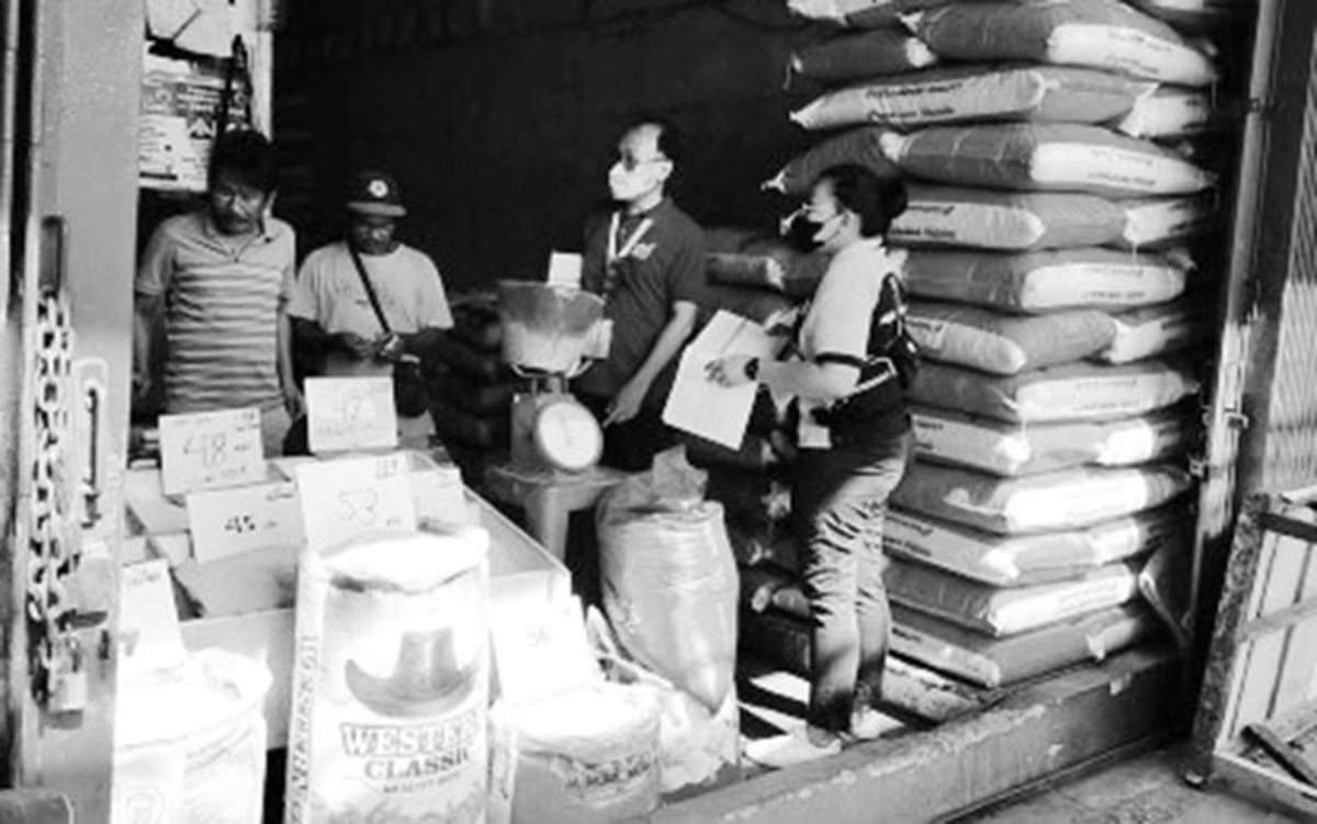 Personnel from the Department of Trade and Industry in Iloilo conduct a monitoring and profiling of rice retailers on September 5, 2023. The Department of Social Welfare and Development is waiting for the list of small-time retailers eligible to receive the subsidy under the Sustainable Livelihood Program-Economic Relief Subsidy. (DTI Iloilo photo)