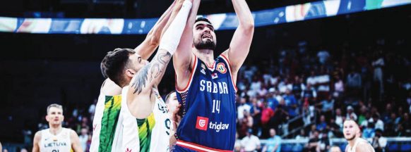 Serbia outlasts Lithuania to reach FIBA semis