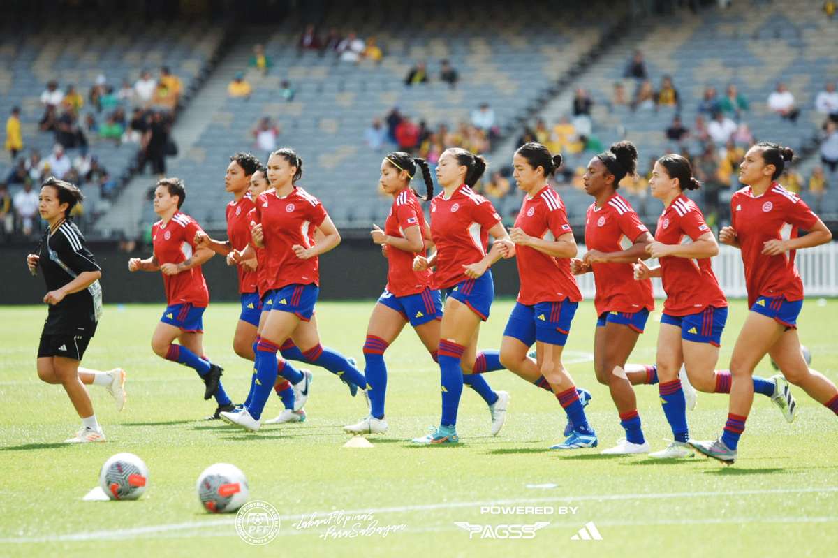 The Filipinas suffered a harrowing 8-0 loss to Australia's Matildas in the 2024 AFC Women’s Olympic qualifying tournament at the Optus Stadium in Australia on Sunday night, October 29, 2023. (PWNFT photo) 