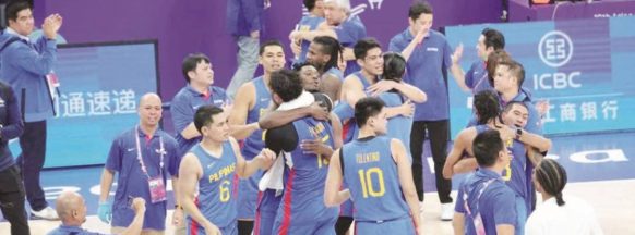 Gilas Pilipinas home, hailed as heroes for Asian Games gold