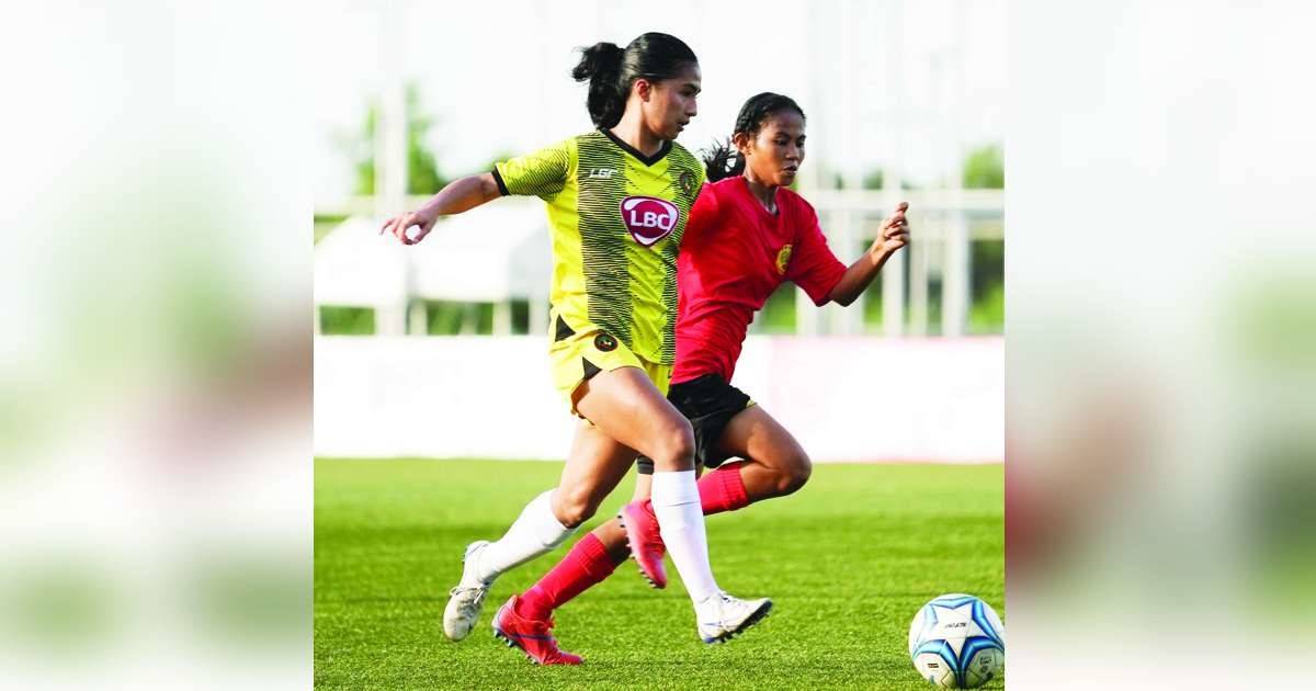 Camille Rodriguez was named as the Player of the Game in the Kaya Futbol Club-Iloilo women’s semifinals win over De La Salle University Lady Archers. (Kaya-Iloilo photo)