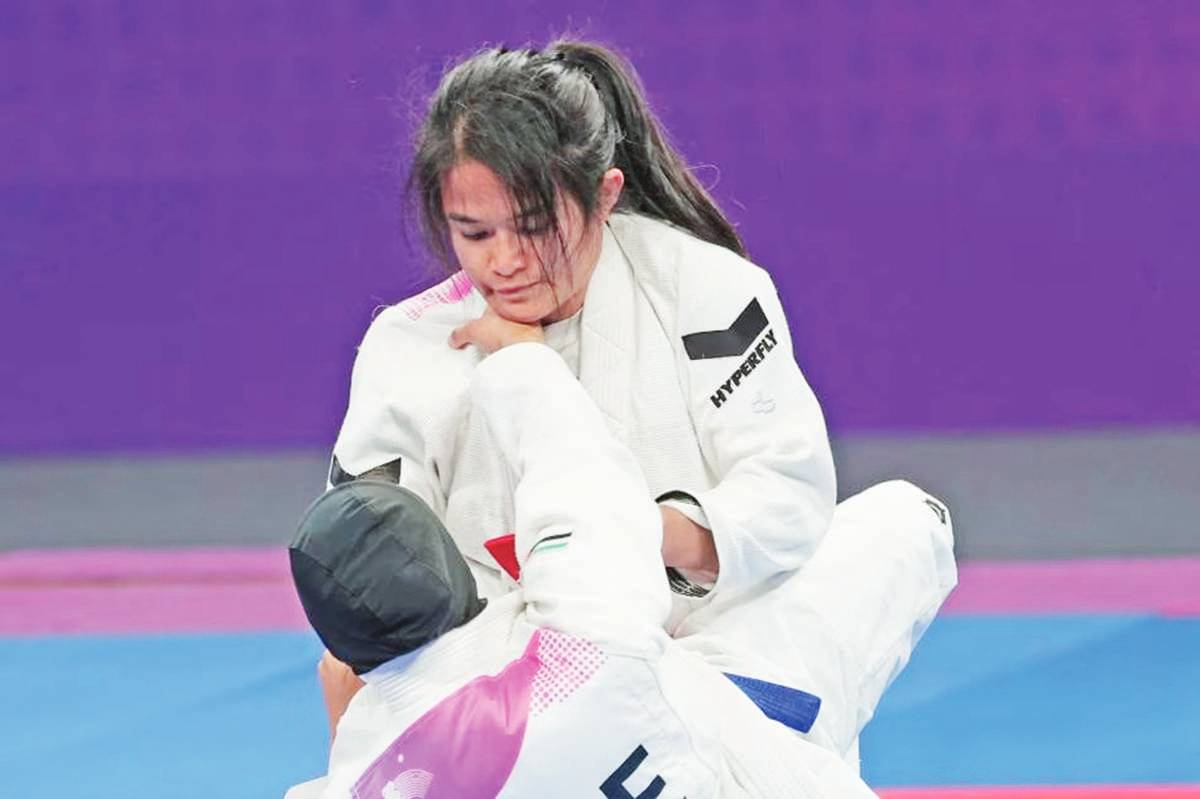 Meggie Ochoa during the gold medal match at the 19th Asian Games. (PSC / POC Pool photo)