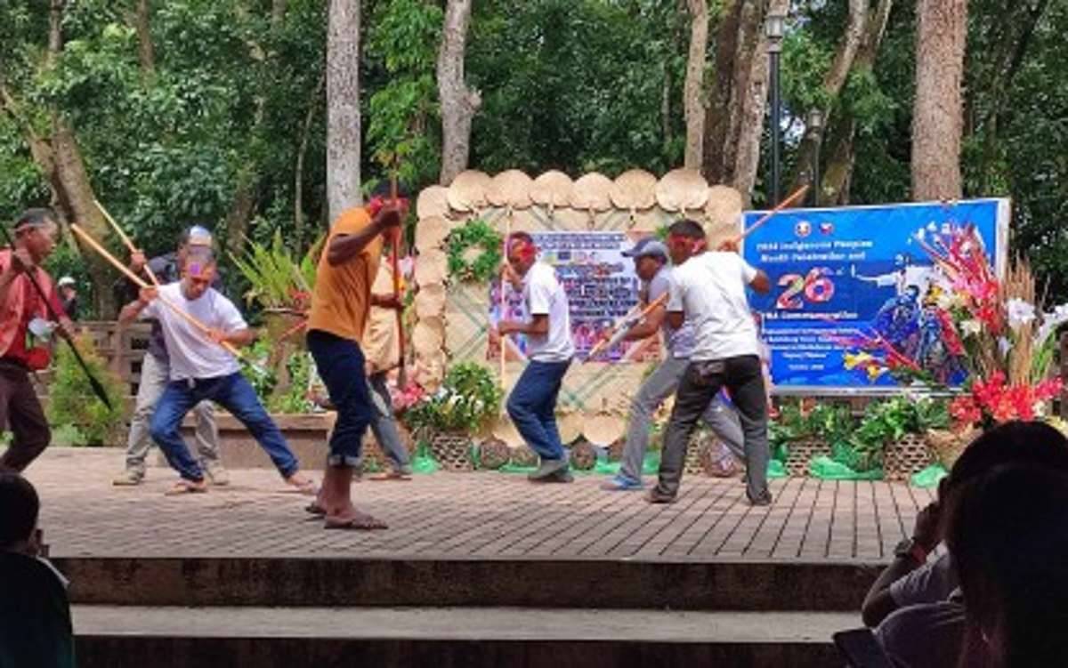 Members of the Bukidnon Tribe in Negros Oriental’s Canlaon City perform a dance ritual during the celebration of Indigenous People's (IP) Month on Thursday, October 5, 2023. The Provincial Statistics Authority registered for free several IPs in that mountain city as part of the agency's celebration of National Statistics Month in October as well. (Engineer Ariel Fortuito / PSA-Negros Oriental)