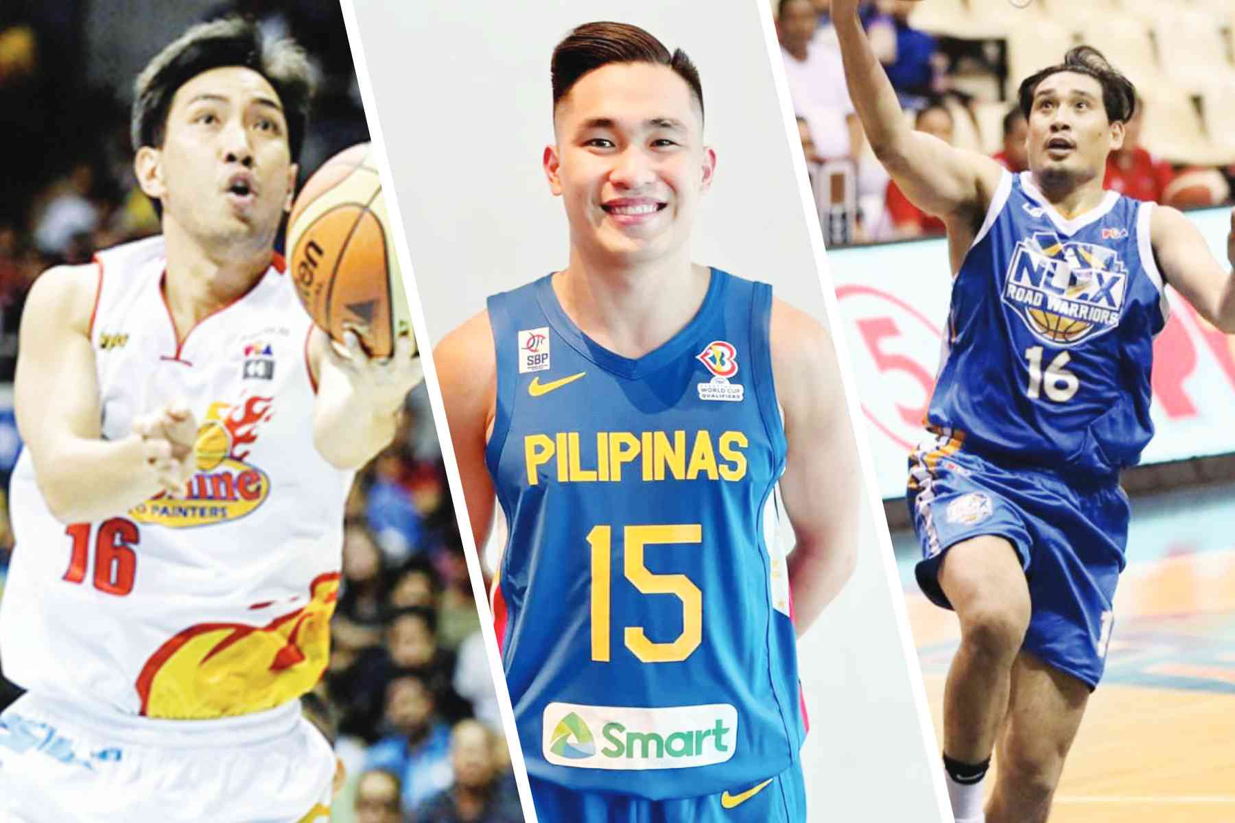 Negrenses Jeffrei Chan of NorthPort Batang Pier, Kib Montalbo of TNT Tropang Giga and Raul Soyud of Phoenix Super LPG Fuel Masters are among the 19 Western Visayas-based players lined up for the 2023 PBA Commissioner's Cup. (PBA and FIBA photos)