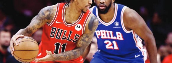 NBA: Bulls upset Sixers, Timberwolves rally to down Heat