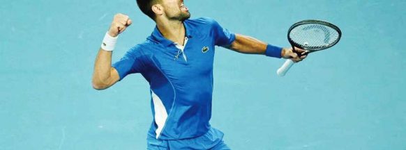 Djokovic confronts heckler as he battles through at Australian Open