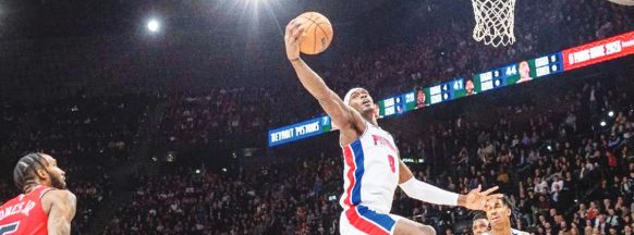 Duren double-double powers Pistons over Thunder