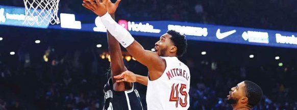 Mitchell takes over in fourth, Cavs beat Nets in Paris