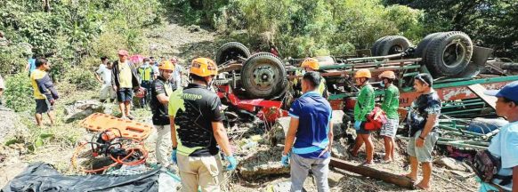 14 dead, 3 others hurt in Negros Oriental road mishap