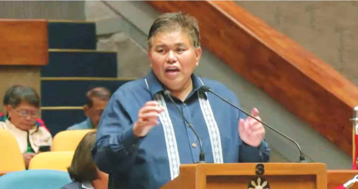 Congressman Gus Tambunting, committee on legislative franchises chair, during the House of Representatives’ 19th Congress regular session for the approval of Negros Electric and Power Corporation’s franchise yesterday, February 13, 2024.