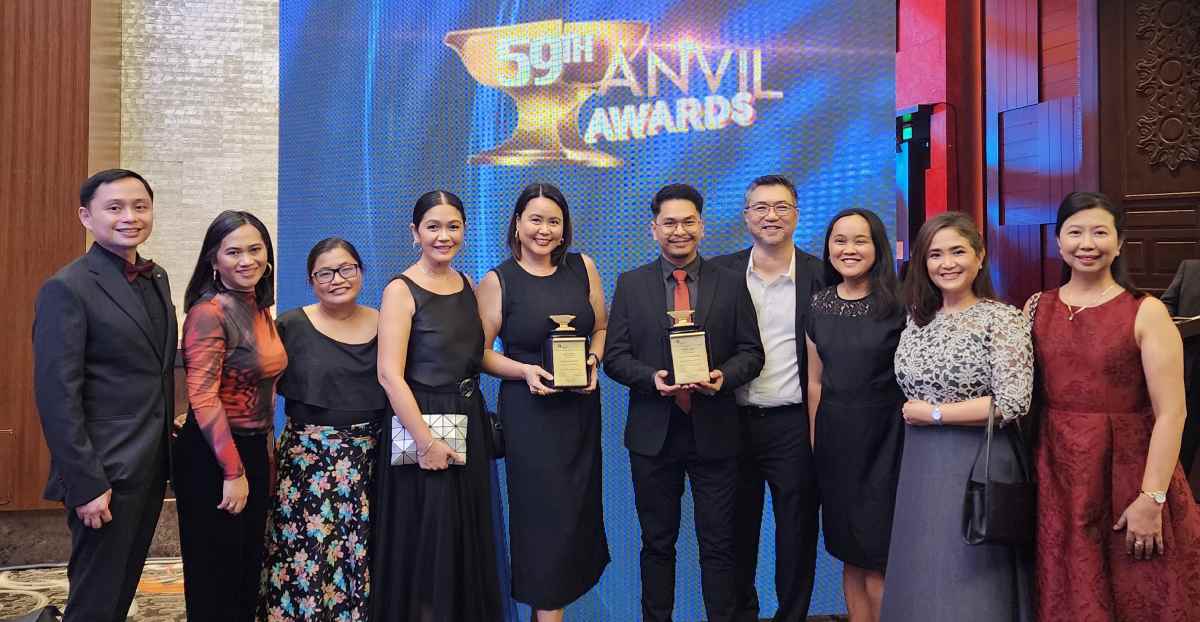 InLife wins two Gold Anvils. InLife’s Amorsolo Circle, a program for its most valued clients, as well as its employee engagement program called The Good Squad were given the Gold Anvil Awards during the recently-held 59th Anvil Awards Gabi ng Parangal at the Manila Marriott Hotel. The InLife delegation was led by Chief Marketing Officer Gae L. Martinez (4th from left) and Chief Human Resources Officer Rozana G. Pecson (2nd from right).