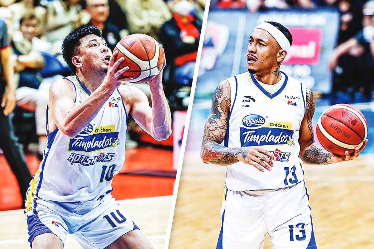 MAGNOLIA'S IAN SANGALANG and CALVIN ABUEVA (PBA Images)