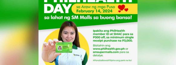 PhilHealth members can avail of discounts in SM Stores nationwide on February 14