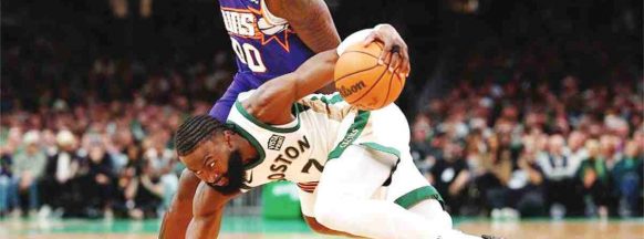 NBA: Celtics blow past Suns, Bucks stop Sixers