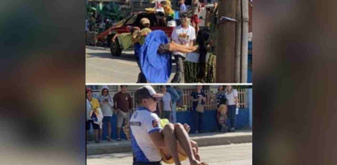 About 45 street dancers and spectators passed out during a Pakol Festival street dancing competition and showdown in Sta. Catalina, Negros Oriental on Wednesday afternoon, April 24, 2024. The fainting spells were attributed to the extreme heat index that day. (Screengrab from video courtesy of Julia Arjillo)