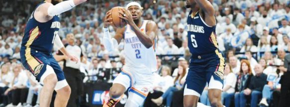 Thunder hold on for Game 1 victory over Pelicans