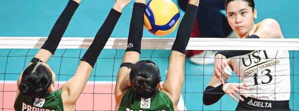 UST flattens DLSU, bags twice-to-beat edge in UAAP women’s volley