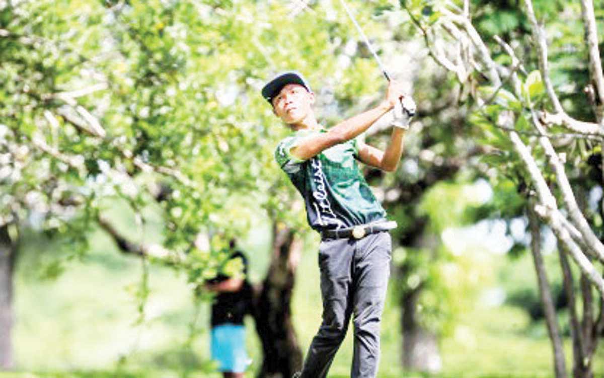 John Rey Oro is hoping for another victory in the ICTSI-Junior Philippine Golf Tour Bacolod Visayas Series at Bacolod Golf and Country Club in Binitin, Murcia town. The Iloilo leg winner will compete in the boys' 16-18 category. (Contributed photo)