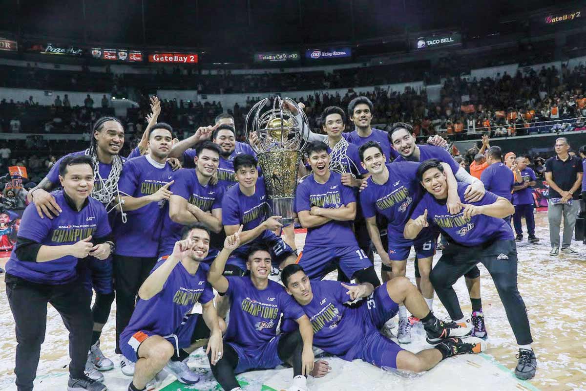 The Meralco Bolts celebrate their 2024 PBA Philippine Cup championship. (PBA photo)