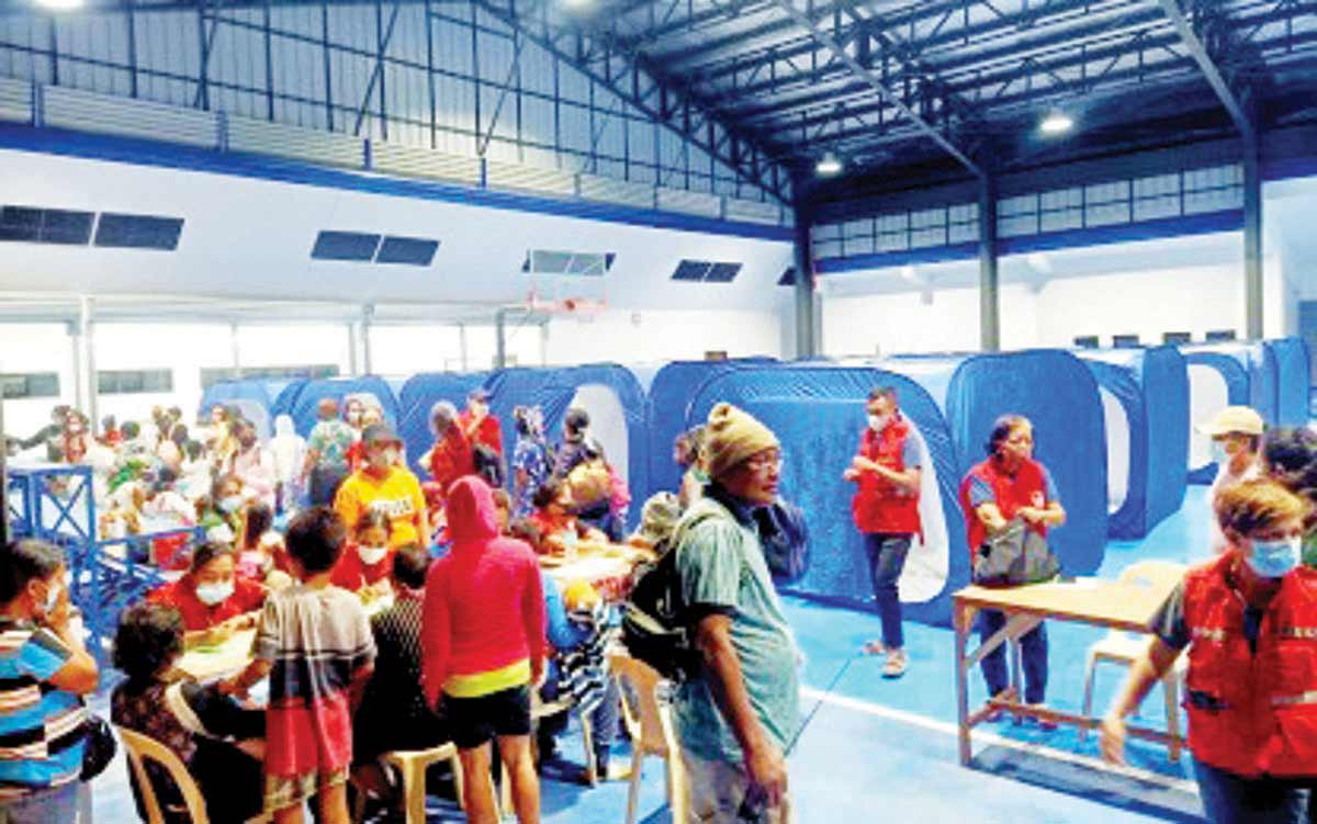 Residents from affected barangays in Canlaon City, Negros Oriental, are now in evacuation centers following the eruption of Mt. Kanlaon on Monday night, June 3, 2024. At least five barangays with over 23,000 residents have been affected by the volcanic eruption. (62IB photo)